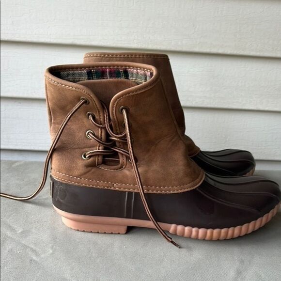 Marleylilly Shoes - Women's Brown & Tan Winter Boots